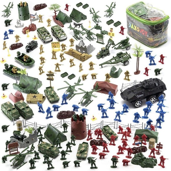 Other - JaxoJoy 200 Piece Army Toy Military Set: Army Men Vehicles Aircraft Boats & More